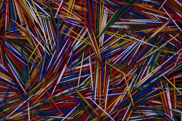 593083 Colored Toothpicks A4 Photo Print