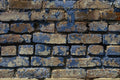 593096 Gray And Blue Painted Weathered Brick A4 Photo Print