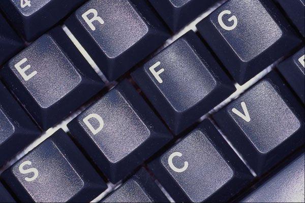 594008 Black Keyboard A4 Photo Print