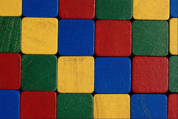 594047 Toy Building Blocks A4 Photo Print