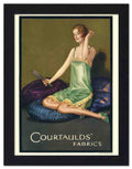 594K courtaulds fabrics 2 Vintage Advert A4 Photo Print