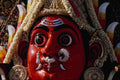 595043 Head Of Goddess With Red Face, Detail A4 Photo Print