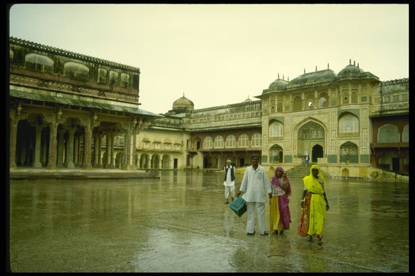595058 Indian Tourists, Amber Palace, Rajasthan A4 Photo Print