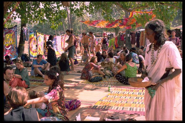 595070 Beggar, Goa Anjuna Flea Market A4 Photo Print