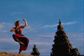 595077 Dancer And Temple At Mahabalipuram, South India A4 Photo Print