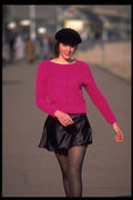 596037 Woman Walking Towards Camera Smiling A4 Photo Print