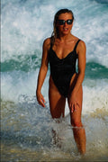 596046 Woman In Surf A4 Photo Print