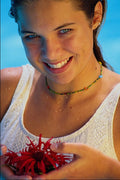 596047 Girl Holding Flower A4 Photo Print