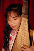 596060 Chinese Lute Player, Taipei, Taiwan A4 Photo Print