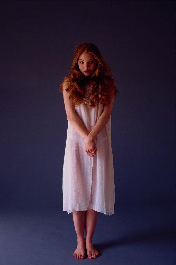 596070 Girl In White Dress A4 Photo Print