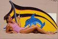596097 Woman And Dolphin A4 Photo Print