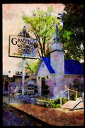 597001 Graceland Wedding Chapel A4 Limited Edition Watercolour Print