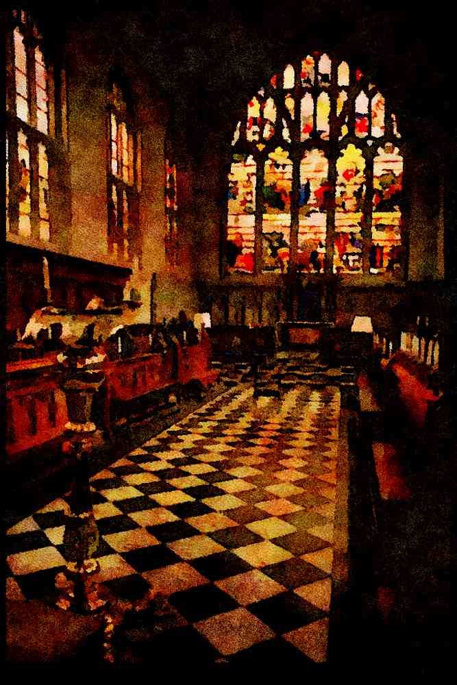 597002 Wadham College Chapel, Oxford, England A4 Limited Edition Watercolour Print