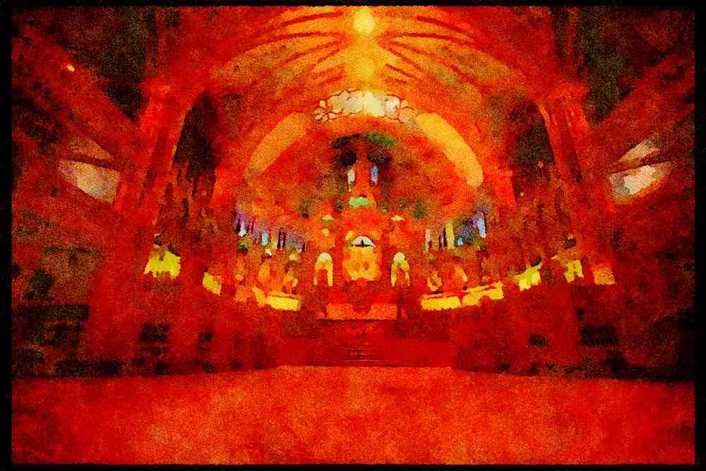597017 Notre Dame Cathedral, Montreal, Quebec, Canada A4 Limited Edition Watercolour Print