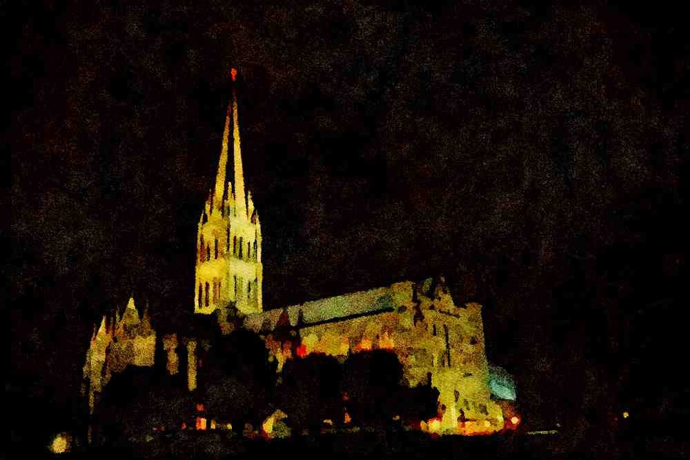 597029 Salisbury Cathedral, England A4 Limited Edition Watercolour Print