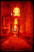 597046 Interior Of Uppsala Cathedral, Uppsala, Sweden A4 Limited Edition Watercolour Print