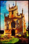 597049 Sudley Castle, St. Mary's Church, England A4 Limited Edition Watercolour Print