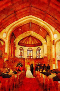 597057 Wedding Chapel A4 Limited Edition Watercolour Print