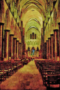 597058 Salisbury Cathedral At Night A4 Limited Edition Watercolour Print