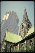597060 Co op Building With Christ Church , Montreal, Canada A4 Photo Print