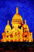 597066 Sacre Coeur, Paris, France A4 Limited Edition Watercolour Print