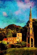 597067 Stourton Church And Tower, Wiltshire, England A4 Limited Edition Watercolour Print