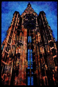 597068 Cathedral, Strasbourg, France A4 Limited Edition Watercolour Print