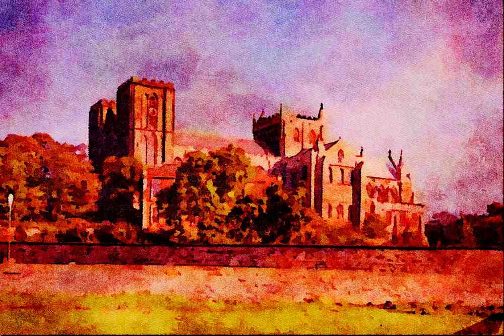 597075 Ripon Cathedral, England A4 Limited Edition Watercolour Print