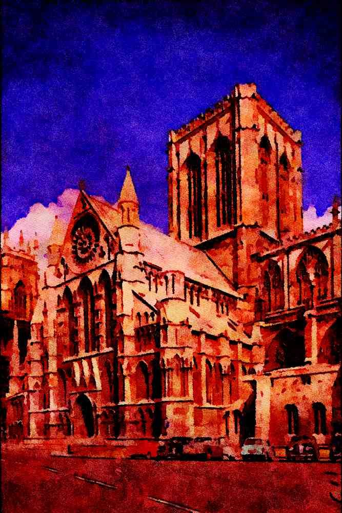 597077 York Minster, England A4 Limited Edition Watercolour Print