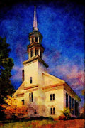 597083 First Presbyterian, Mendham, New Jersey A4 Limited Edition Watercolour Print