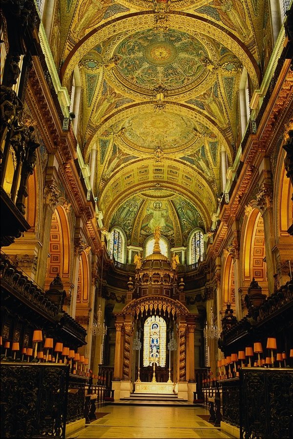 597094 St. Paul's Cathedral, Interior, London, England A4 Photo Print