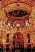 597095 La Cartuja Monastery, Granada, Spain A4 Limited Edition Watercolour Print