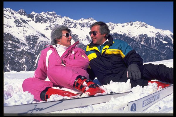 598035 Mature Couple, France A4 Photo Print