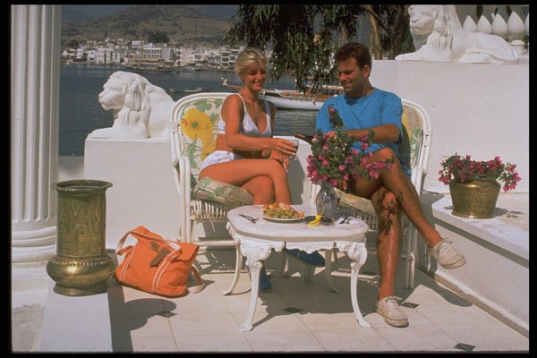 598044 Couple In Cafe, Bodrum, Turkey A4 Photo Print