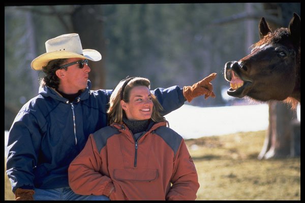 598046 Carolin Reuter And Champion Skiier Richard Shabl, Lake Tahoe A4 Photo Print