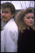598063 Couple Standing Back To Back A4 Photo Print