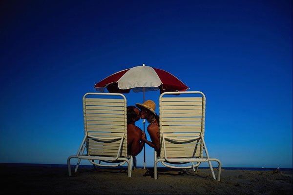598068 Vacationers, Baja, Mexico A4 Photo Print