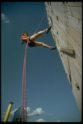 599002 Wall climber Repelling, Shot From Below A4 Photo Print