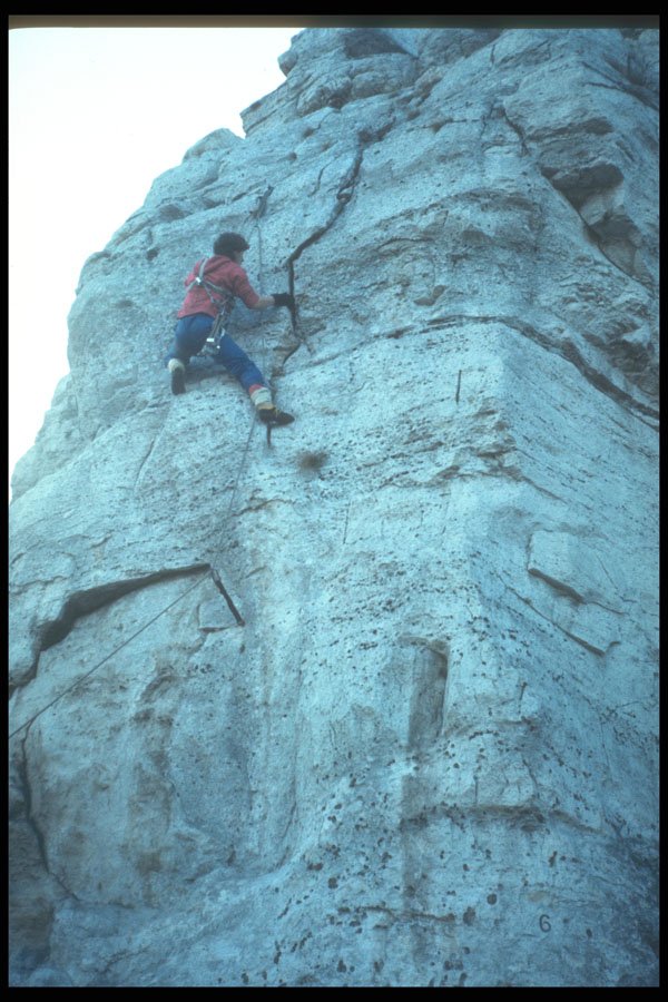 599007 Climber On Lieback, Drevenik, Slovakia A4 Photo Print
