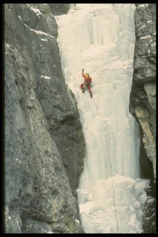 599020 Climbing Aquarious, Ghost River Valley A4 Photo Print