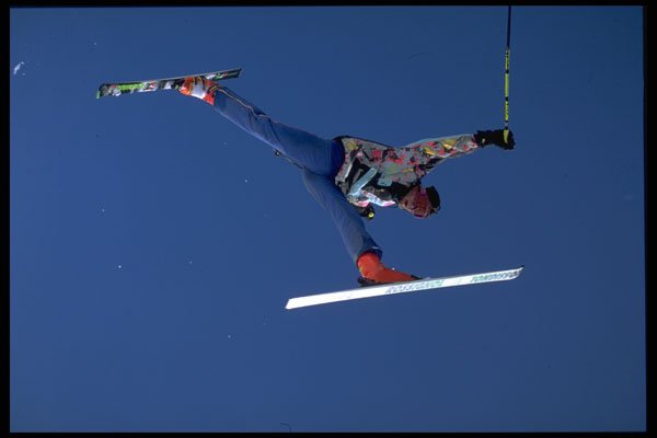 599032 Ski Action, Les Arcs A4 Photo Print