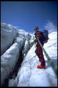 599046 European Freestyle Ski Champion, Sewald, Ice climbing A4 Photo Print