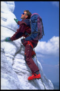 599047 European Freestyle Ski Champion, Sewald, Ice climbing A4 Photo Print