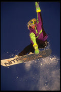 599054 Hot Snowboarding Action, Mount Hood Meadows, Oregon A4 Photo Print