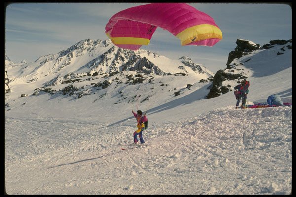 599057 Para pente, French Alps A4 Photo Print