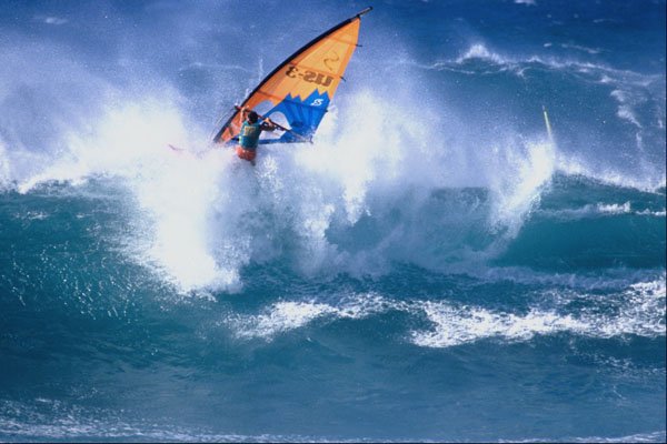 599089 Hookipa Wave Finally Catches Mike Waltze A4 Photo Print