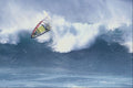 599091 Robert Teriitehau, Trying To Pass The Wave, Hookipa A4 Photo Print