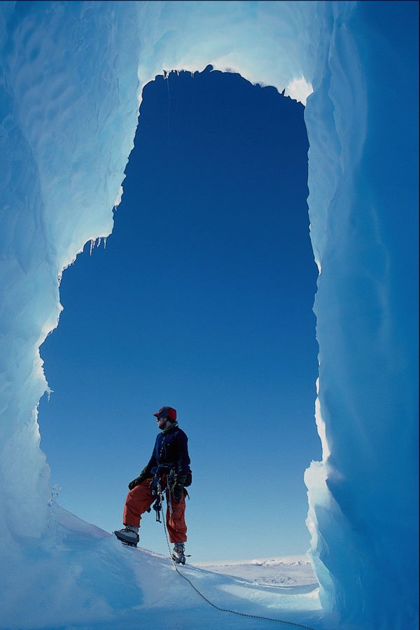 599095 Ice Cave On Tilted Berg, Second Chasm A4 Photo Print