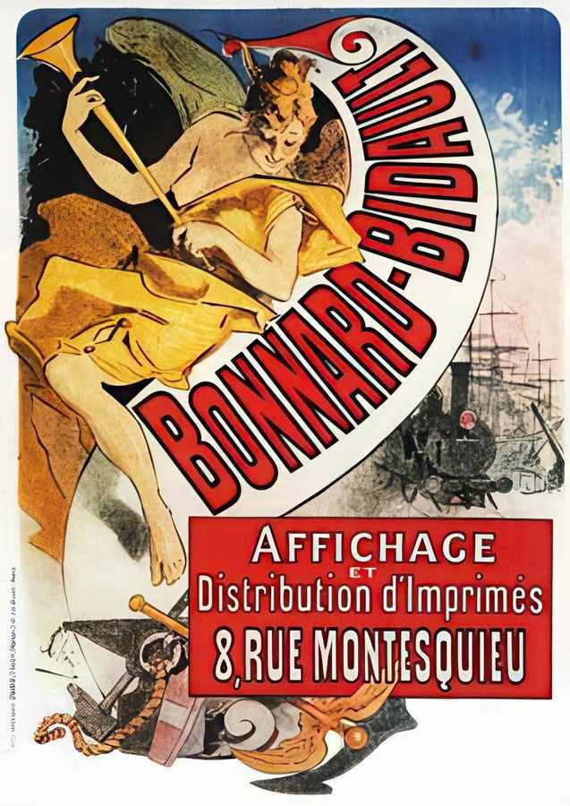 6 Cheret Bonnard B Vintage Advert A4 Photo Print