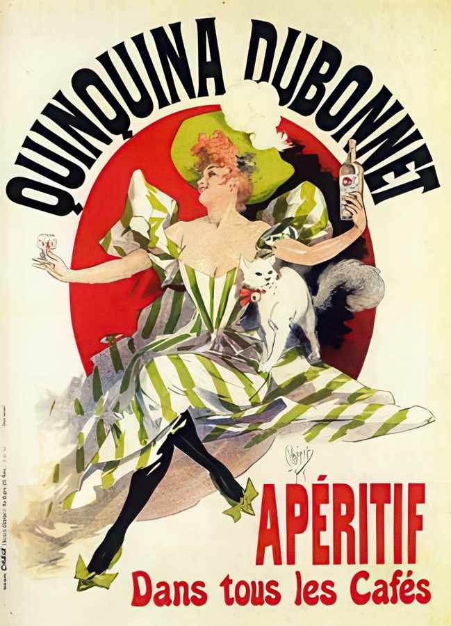 6 Cheret Quinquina Vintage Advert A4 Photo Print